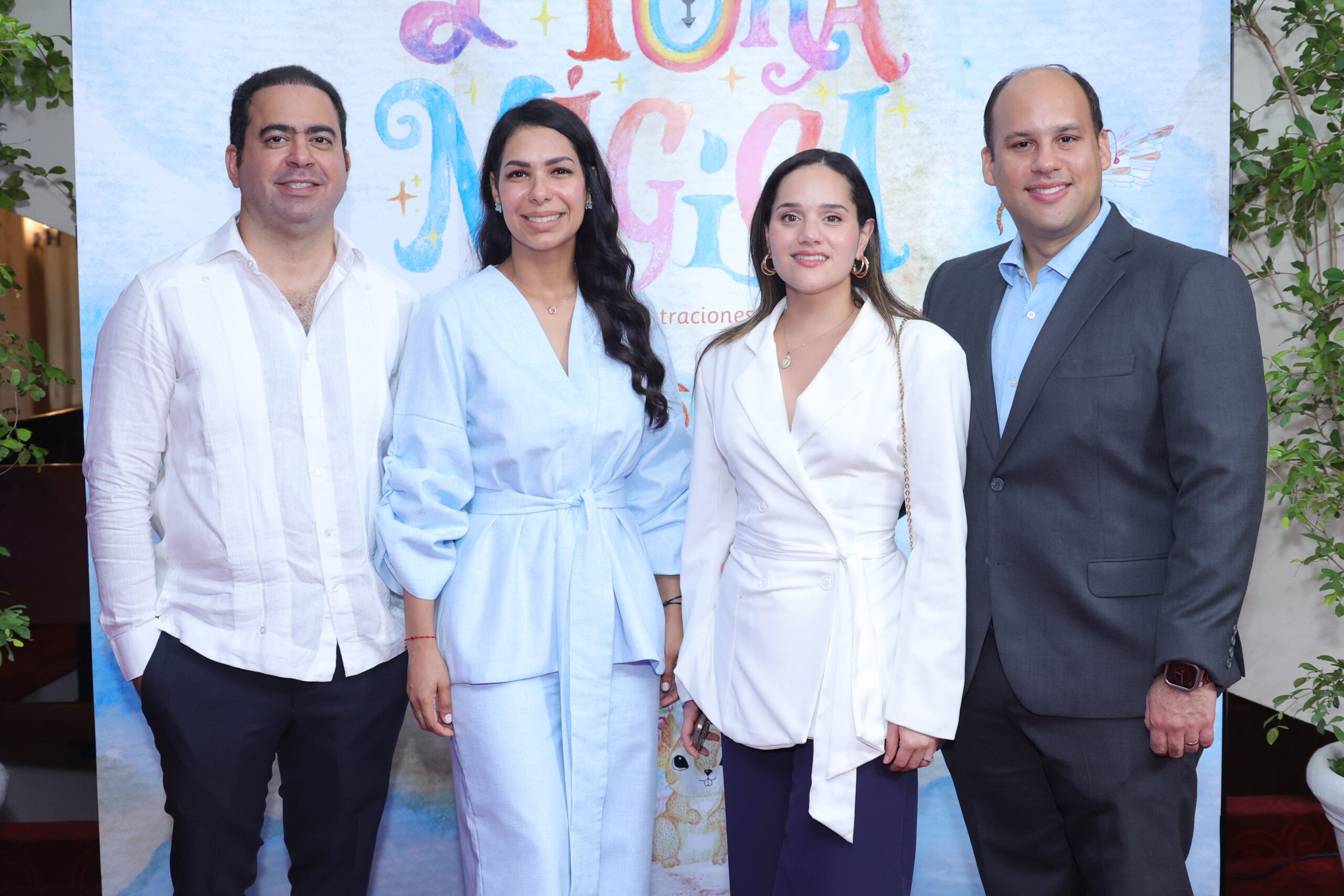 Luis Saladín, Yiselis Portes, Indira Toribio y Víctor Peña.