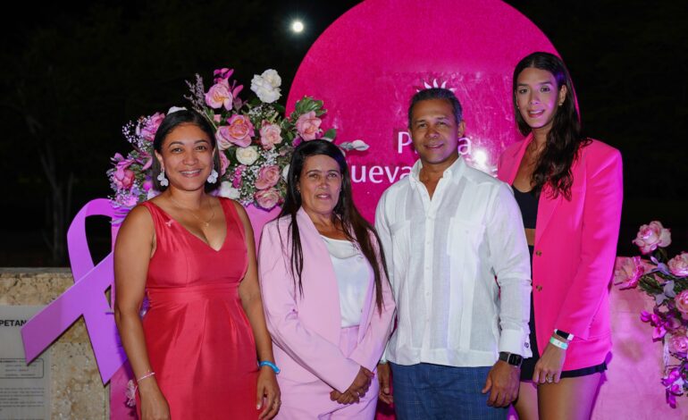 Playa Nueva Romana se viste de rosa en una jornada social y deportiva con propósito