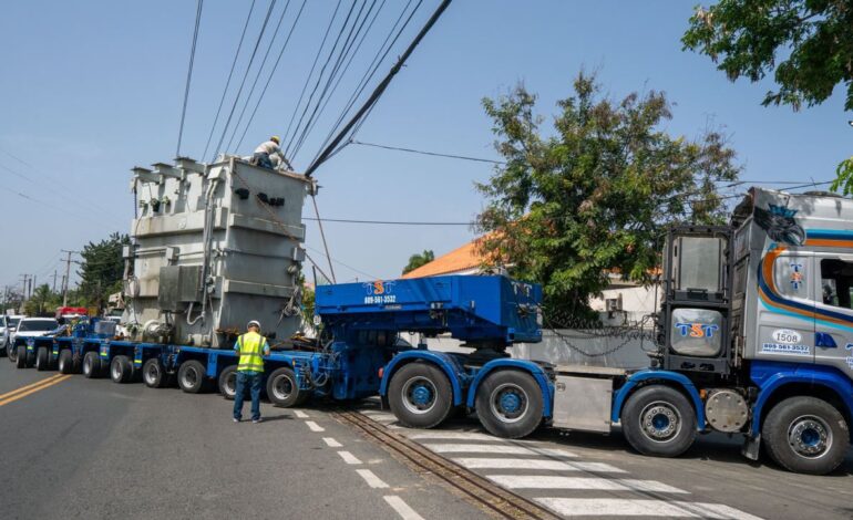 ETED trasladará autotransformador móvil de 138/69 kV desde Itabo hacia la subestación Boca Chica